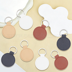 24Pcs 4 Styles PU Leather Keychains&nbsp;KEYC-SC0002-18