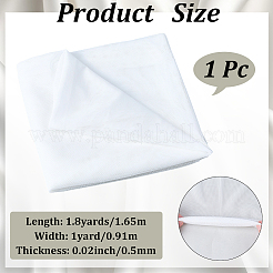 1ヤードのポリエステルストレッチメッシュ生地  服装アクセサリー  ホワイト  1650x0.5mm&nbsp;DIY-CY0002-26C