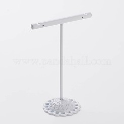3個Tバー鉄ピアスディスプレイセット  ジュエリーディスプレイラック  ジュエリーツリースタンド  ホワイト  90x60x35mm  110x60x35mm  125x60x35mm  3個/セット&nbsp;EDIS-P001-01A