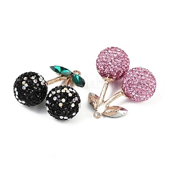Alloy Clay Rhinestone Pendants&nbsp;RB-P038-01G