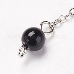 Chakra Natural Dyed & Heated Black Agate Dowsing Pendulums&nbsp;G-F516-01K