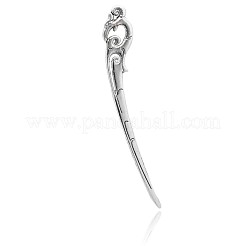 チベット風合金ブックマーク  アンティークシルバー  92x14x2mm&nbsp;PALLOY-N0127-11