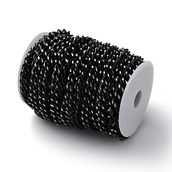Oxidation Aluminum Diamond Cut Faceted Curb Chains&nbsp;CHA-H001-06EB