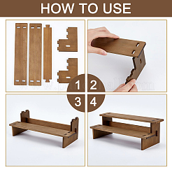 2-Tier Wood Model Toy Display Riser&nbsp;ODIS-WH0329-68C