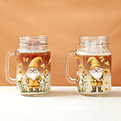 PVC DIY 熱転写紙  UV昇華カップ用  gnome  110x240mm  10スタイル  1個/スタイル  10個/セット&nbsp;DIY-WH0517-343