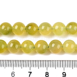 Dyed Natural White Jade Beads Strands&nbsp;G-T138-8mm-210-9