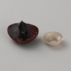 三角形の PS プラスチック、グースダウンクラフト安全鼻付き  人形作り用品  プラスチックワッシャー付き  サドルブラウン  18.5mm&nbsp;FIND-WH0609-41E-02