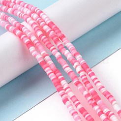 Handmade Polymer Clay Beads Strands&nbsp;CLAY-R089-3mm-006