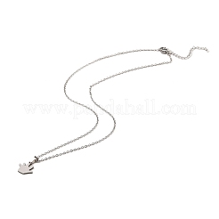 Non-Tarnish Stainless Steel Pendants Necklaces&nbsp;NJEW-K267-01F-P