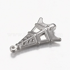 Tarnish Resistant 304 Stainless Steel Pendants Rhinestone Settings&nbsp;STAS-Z012-26P