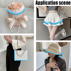 10M Polyester Wrinkle Gradient Lace Trim Ribbon&nbsp;OCOR-CY0002-29A