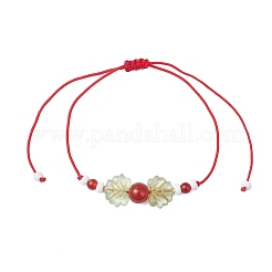 Natuarl Mixed Gemstone Bead Braided Bead Bracelets for Women&nbsp;BJEW-MZ00208