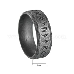 Viking Rune 304 Stainless Steel Finger Rings for Men&nbsp;WGDF4AB-57