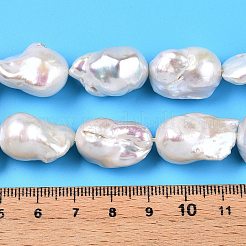 Natural Baroque Pearl Keshi Pearl Beads Strands&nbsp;PEAR-S019-05C