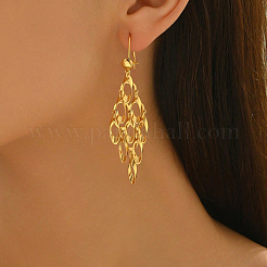 Brass Rhombus Hoop Earrings&nbsp;LP1975