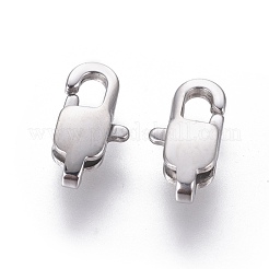 Non-Tarnish 304 Stainless Steel Lobster Claw Clasps&nbsp;STAS-G201-06A-P