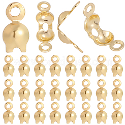 100Pcs Brass Bead Tips&nbsp;KK-BBC0025-46
