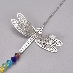 Crystal Ceiling Fan Pull Chains Chakra Hanging Pendants Prism&nbsp;AJEW-WH0021-30C