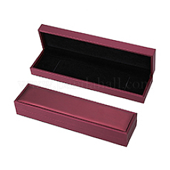 Rectangle PU Leather Necklace  Storage Boxes with Velvet Inside&nbsp;CON-WH0094-31D-01