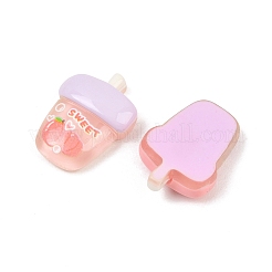 Printed Transparent Resin Imitation Drink Cabochons&nbsp;RE-CBA9CE8-04