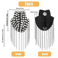 Fashionable Punk Style Chain Tassel Epaulettes&nbsp;DIY-WH0304-475P