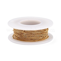 304 Stainless Steel Curb Chains&nbsp;CHS-D033-02G-02