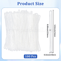 PVCバンド100個  透明  140x8x2.5mm&nbsp;FIND-CN0002-30C