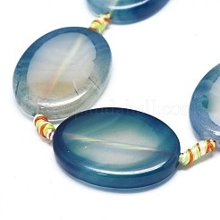 Natural Banded Agate/Striped Agate Beads Strands&nbsp;G-L544-026