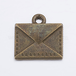 Tibetan Style Alloy Mail Charms&nbsp;LS-EA10712Y-AB