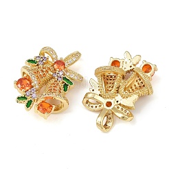 Brass Micro Pave Cubic Zirconia Pendants&nbsp;LS-KK-P341-03G