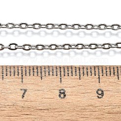 変色しにくい304ステンレススチール製レディースチェーンネックレス  ステンレス鋼色  17.7インチ（45cm）&nbsp;X-NJEW-C079-01C