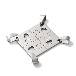 201 Stainless Steel Connector Charms&nbsp;STAS-Q342-39P
