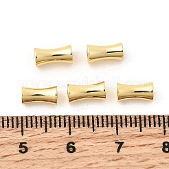真鍮ビーズ  竹  18KGP本金メッキ  7.5x4mm  穴：1.6~1.8mm&nbsp;LS-KK-P344-01G