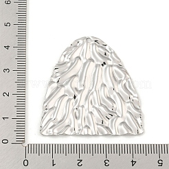 変色しない304ステンレススチールペンダント  テクスチャ  アーチチャーム  ステンレス鋼色  41.5x39x2mm  穴：1.8mm&nbsp;STAS-A099-25P