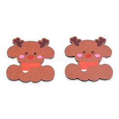 Printed Embossed Opaque Acrylic Cabochons&nbsp;OACR-N135-06B