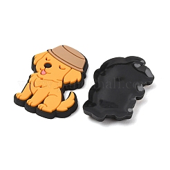 塩ビカボション  かわいい犬  ミックスカラー  26~32x18.5~35x3.5~4mm&nbsp;KY-K016-04