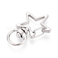 Alloy Swivel Snap Hook Clasps&nbsp;PALLOY-T090-80P