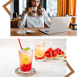 2Pcs Rattan Cup Mats&nbsp;AJEW-CN0005-99B