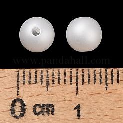 Frosted Plastic Imitation Pearl Beads&nbsp;KY-F022-6mm-01