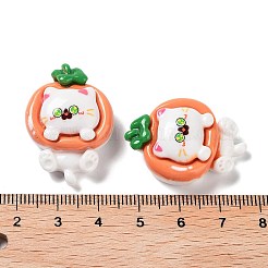 Cartoon White Cat Resin Decoden Cabochons&nbsp;CRES-R203-01I