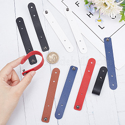20Pcs 5 Colors Imitation Leather Cable Keepers&nbsp;AJEW-GF0006-41
