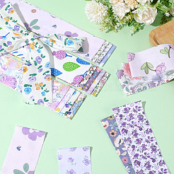 Flower Pattern Cotton Quilting Stripss Fabric&nbsp;DIY-WH20048-013A
