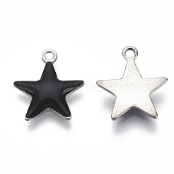 201 Stainless Steel Enamel Charms&nbsp;STAS-N088-14