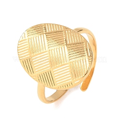 304 Stainless Steel Open Cuff Rings for Women&nbsp;RJEW-K305-04G