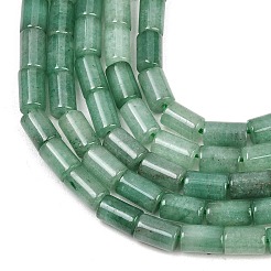 天然石グリーンアベンチュリンビーズ連売り  コラム  7.5~9x5~5.5mm  穴：0.7~0.8mm  約48個/連  15.35''（39センチメートル）&nbsp;G-F832-B08-01