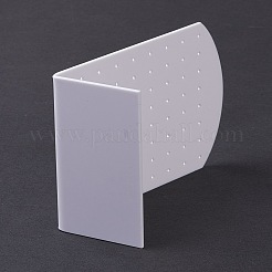 アクリルイヤリングスタンドディスプレイ  L字型  ホワイト  4.65x8x11.1cm&nbsp;EDIS-F005-05A