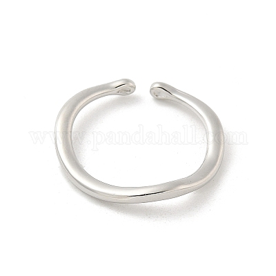 Brass Open Cuff Ring Components&nbsp;KK-G518-06P-02-1