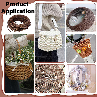 Plastic Wicker Strips&nbsp;DIY-WH0750-098B-1
