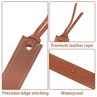 16Pcs PU Leather Bookmark&nbsp;AJEW-GL0003-23-1