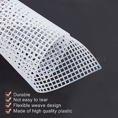 DIYの長方形のプラスチックメッシュシートセット 刺繡編みバッグボトム